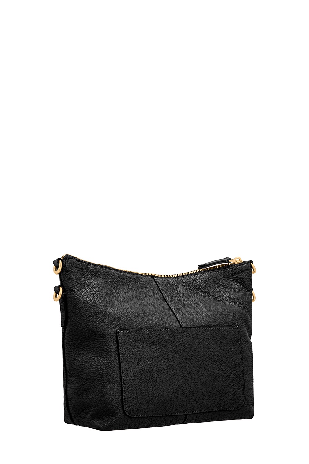 Lilly Zip Top Hobo Black Oroton