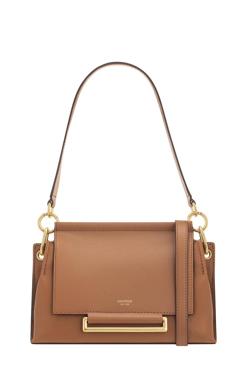 Oroton elm discount leather shoulder bag