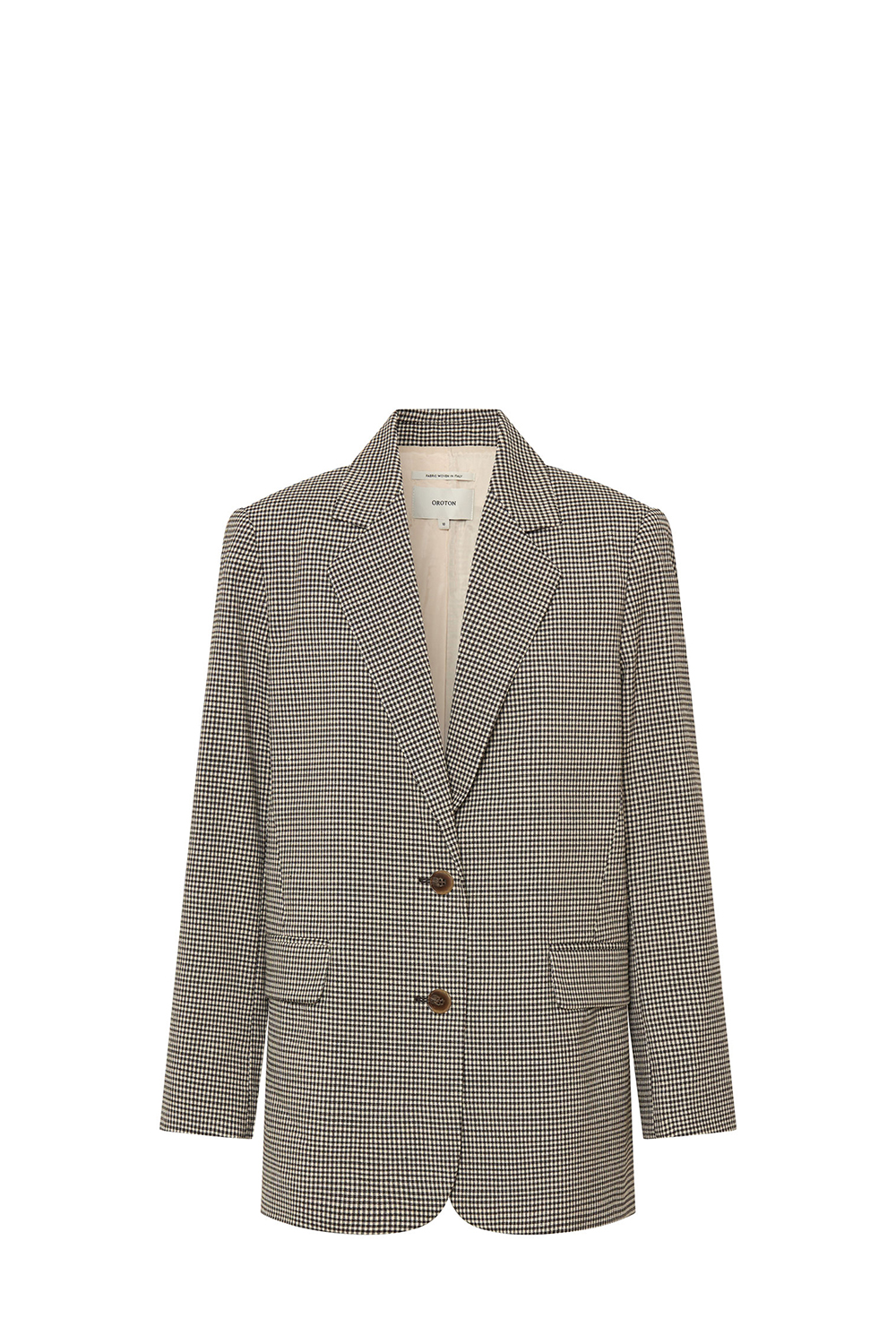 Oroton check discount blazer