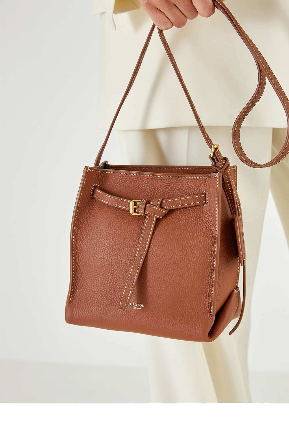 Margot Mini Bucket Bag Whiskey Oroton