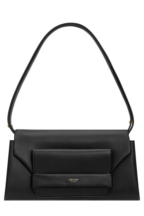 Oroton Clement Black Small Tote Bag
