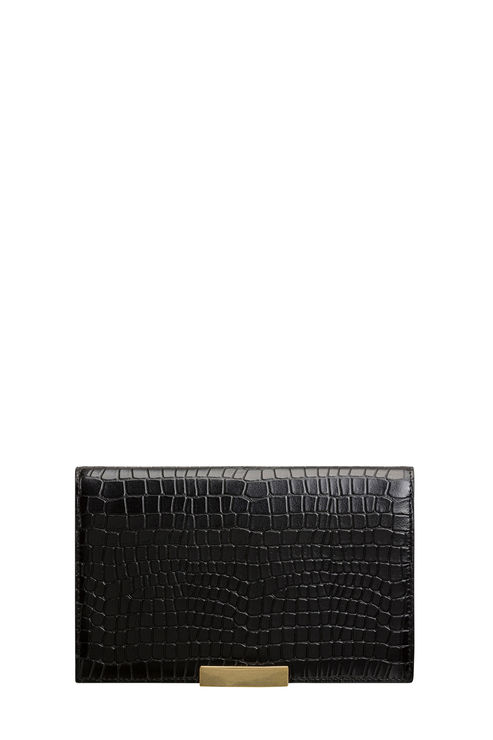 Voyage Large Clutch Wallet-Black - Oroton